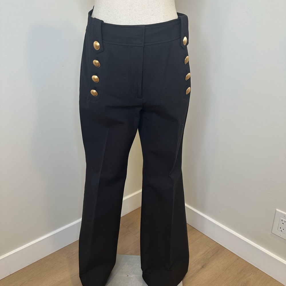 Black Tahari high waist, flare pant